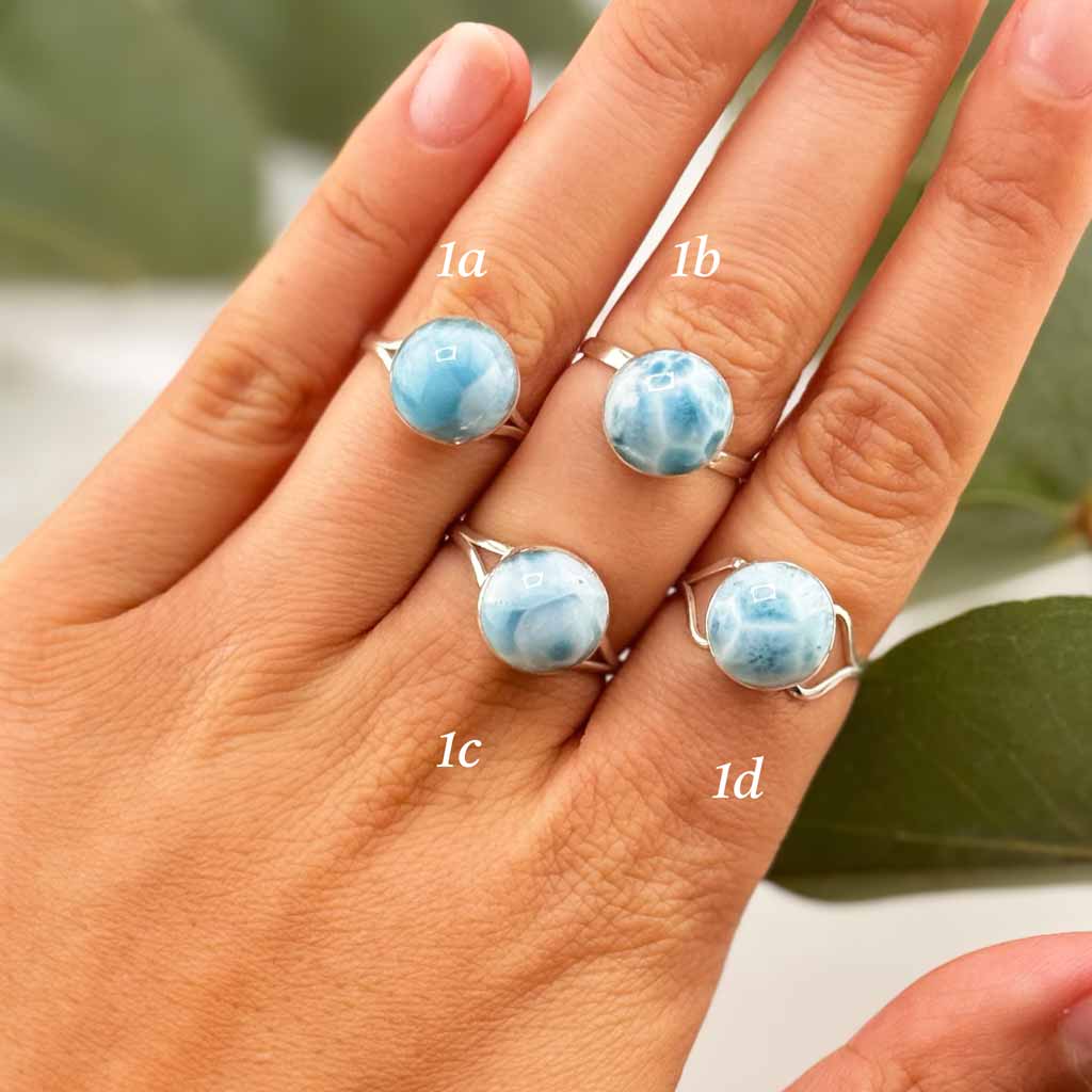 Larimar Ringe beste Qualität