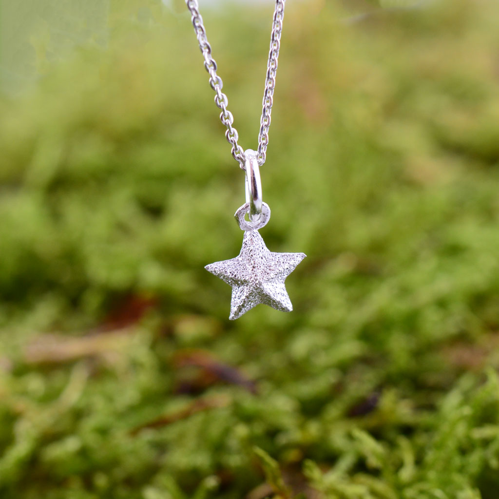 Stern Silber Anhänger