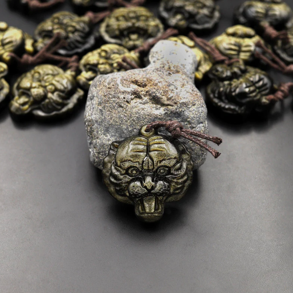 Obsidian Tiger Anhänger