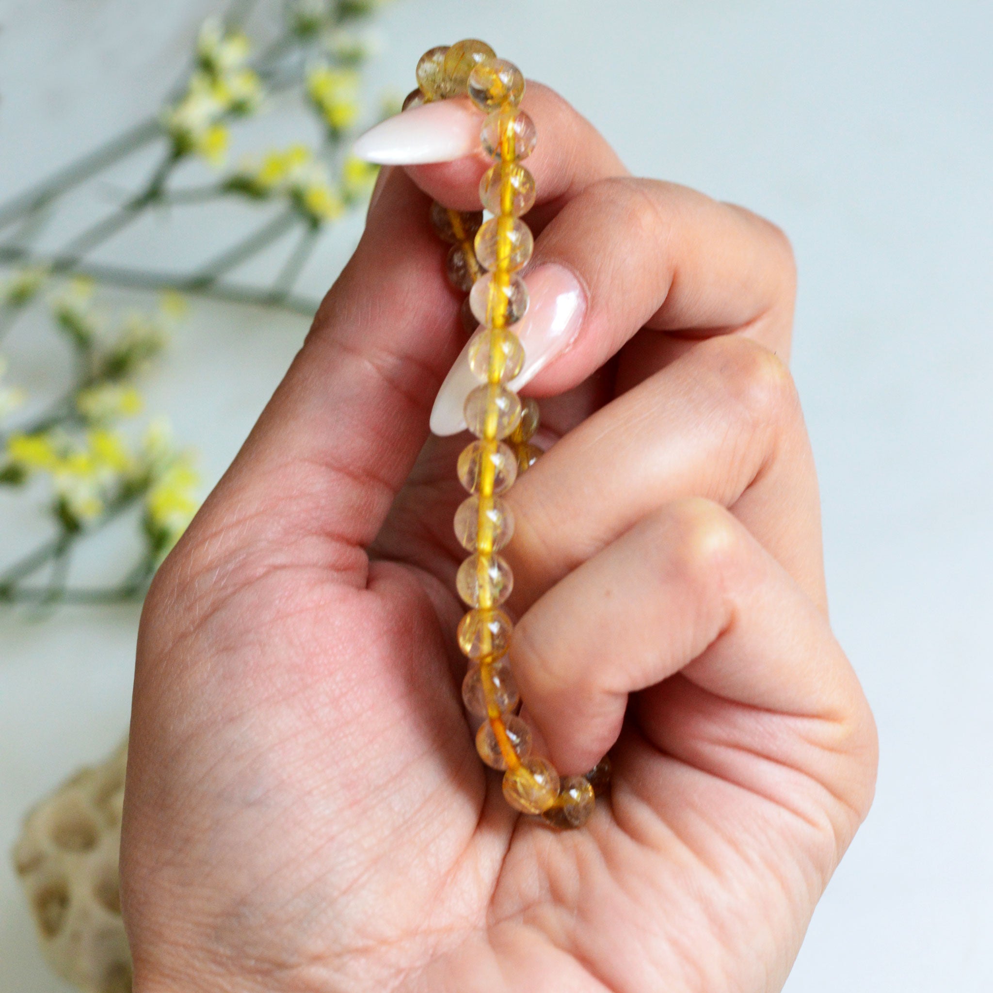 Goldener Rutilquarz Armband rtw