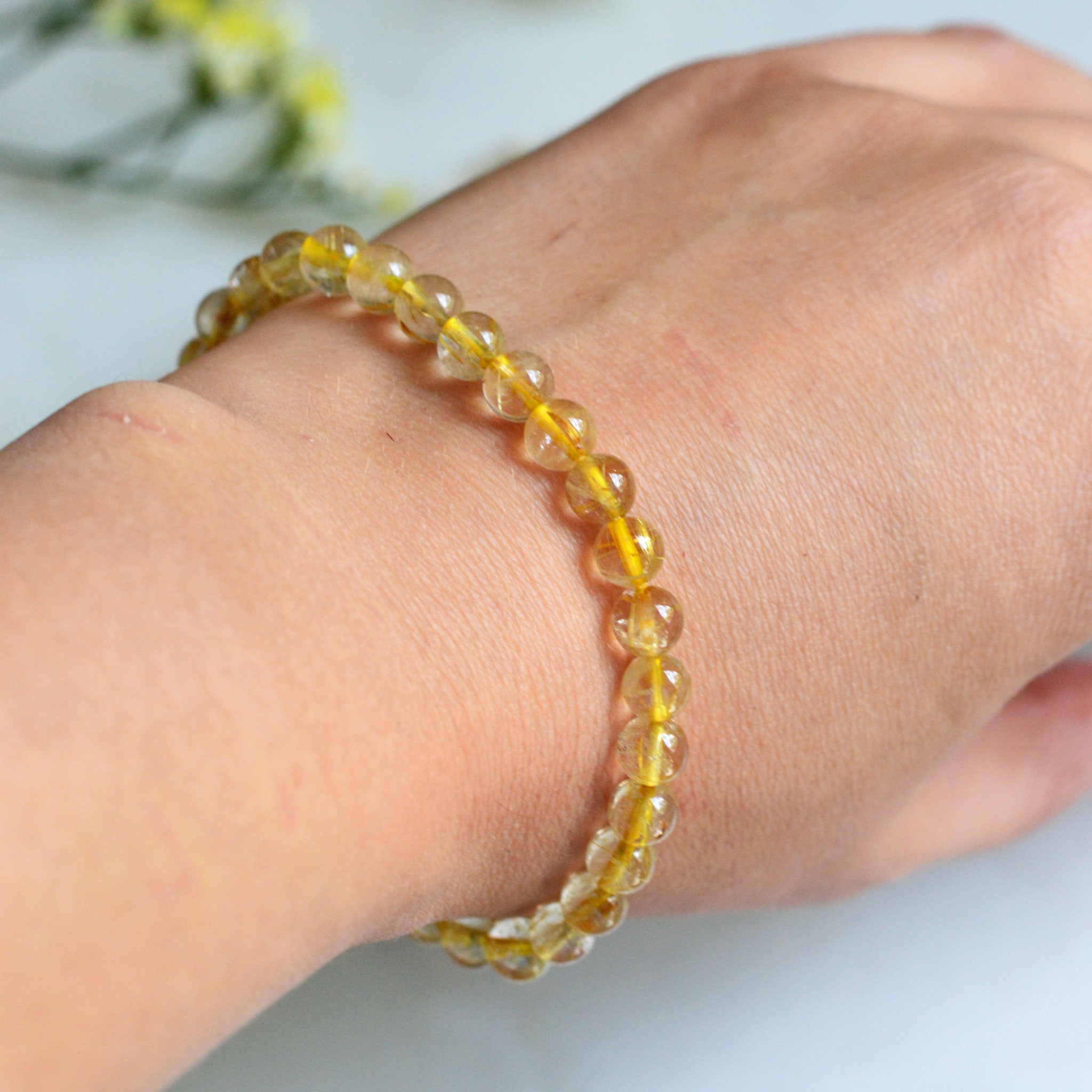 Goldener Rutilquarz Armband rtw