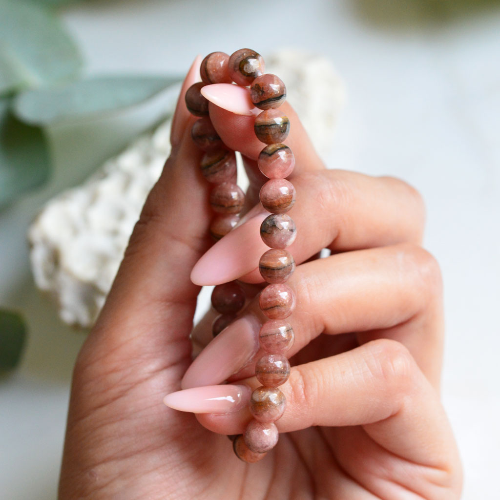 Rhodochrosit Armband banded