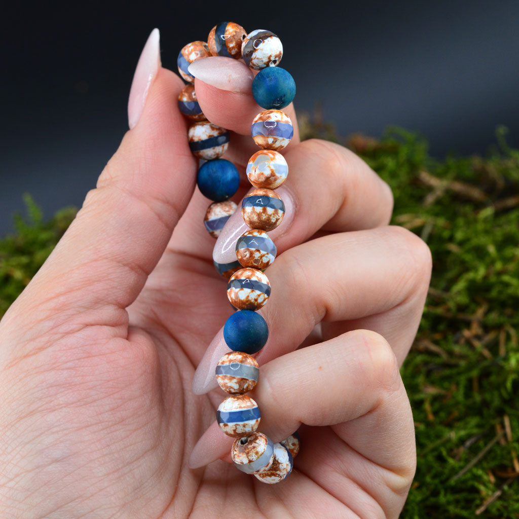 Tibet Achat x Tigerauge Armband