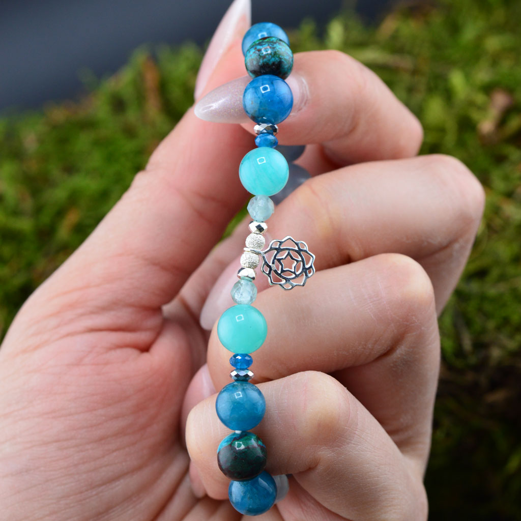 Vishuddha- Halschakra Armband
