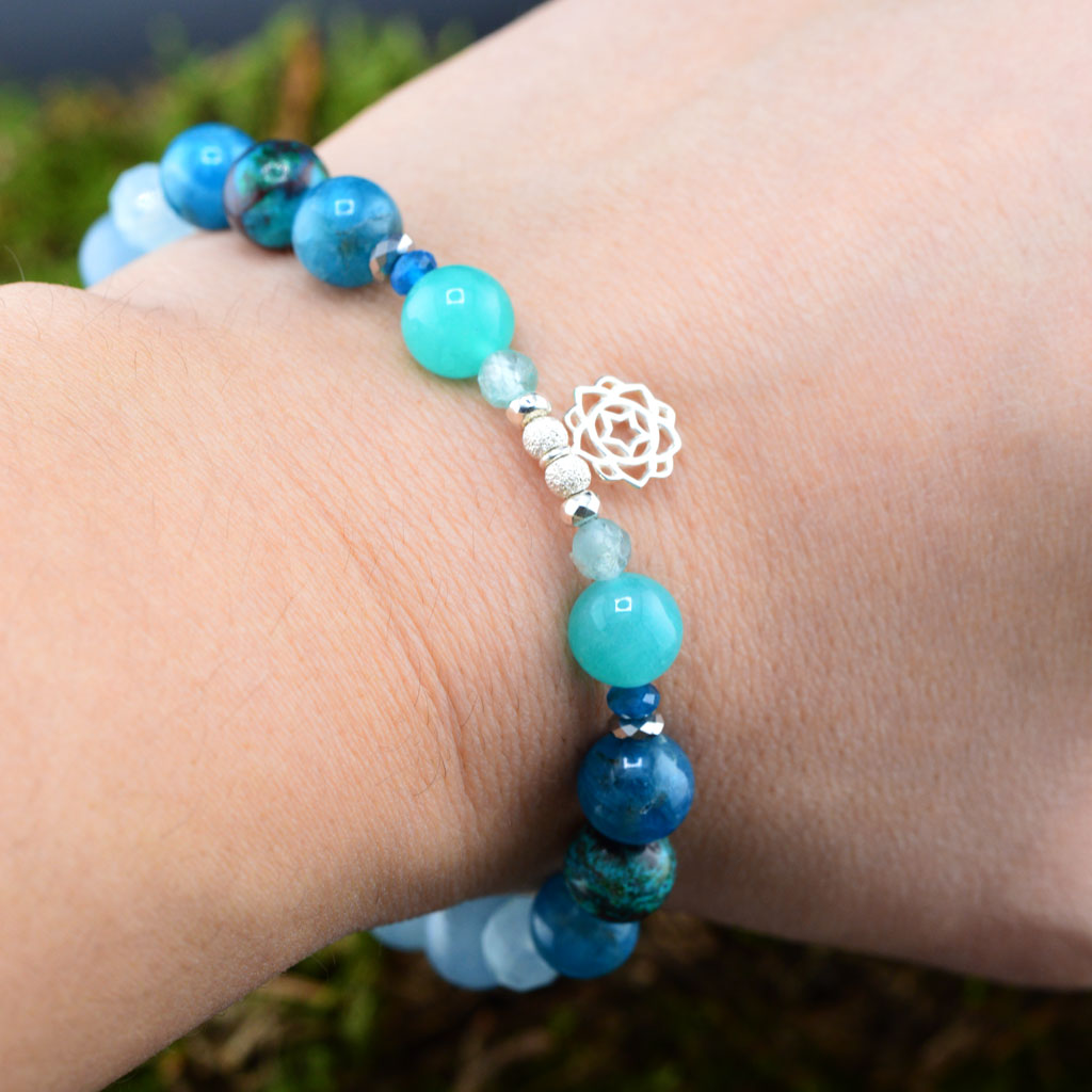 Vishuddha- Halschakra Armband