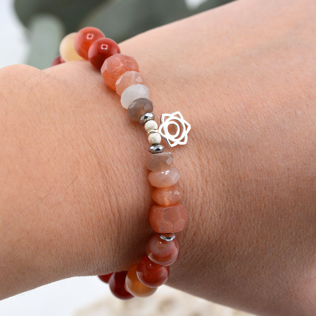 Svadisthana- Das Sakralchakra Armband orange