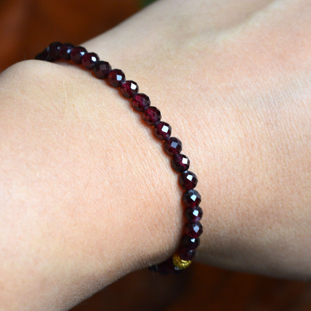Granat Armband facettiert