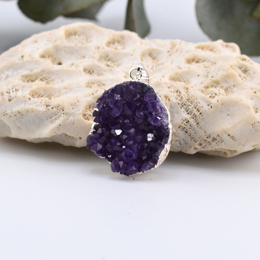 Amethyst Druse Anhänger
