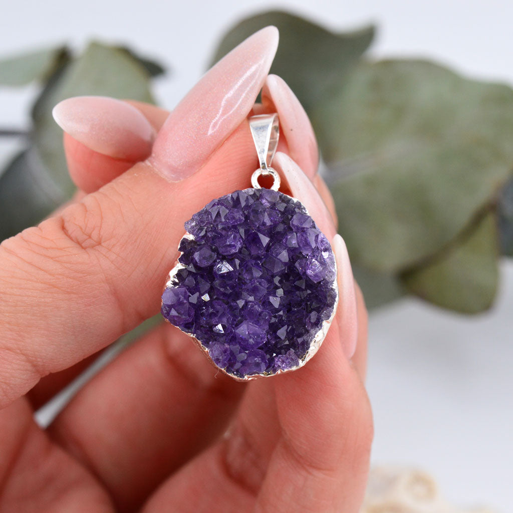 Amethyst Druse Anhänger