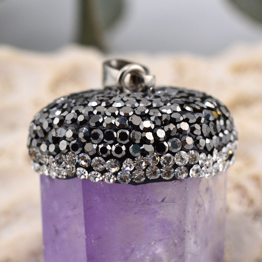 Amethyst Spitze Anhänger groß