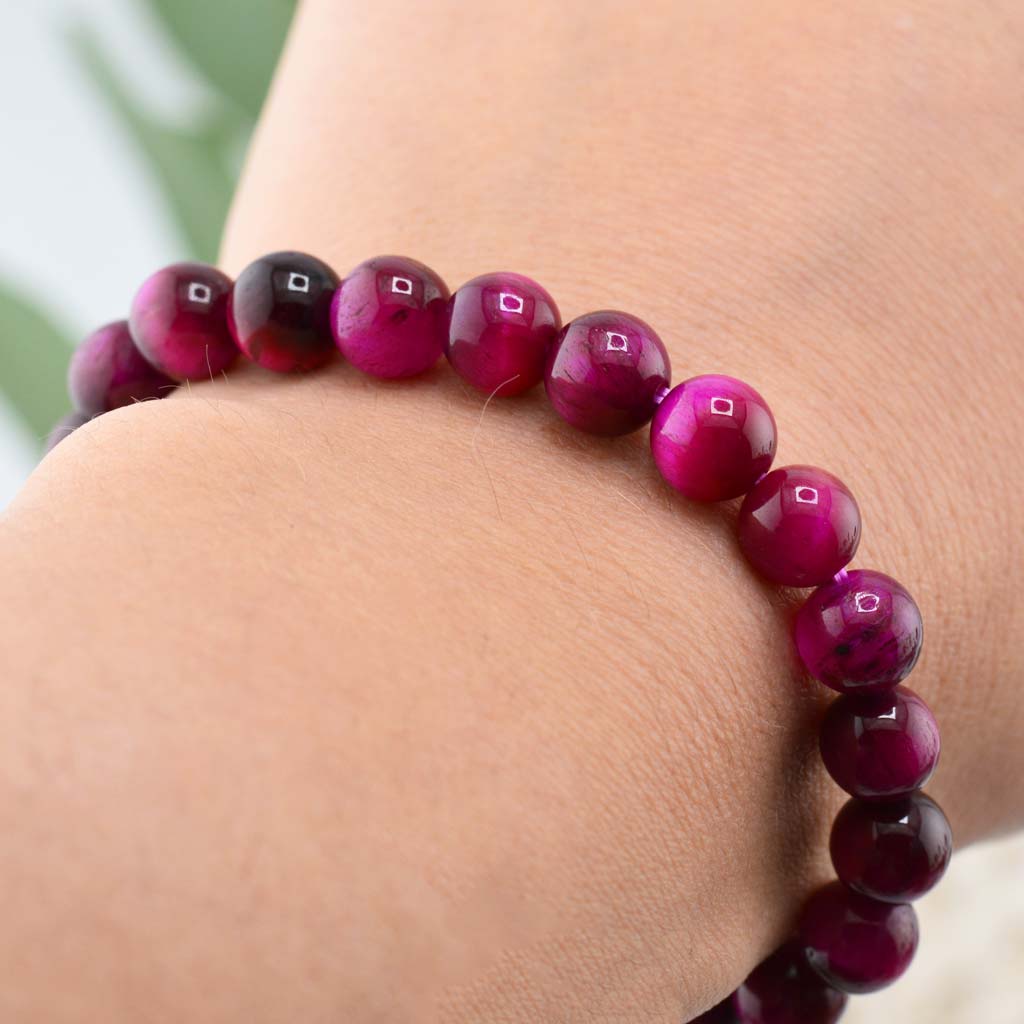 Pinkes Tigerauge Armband