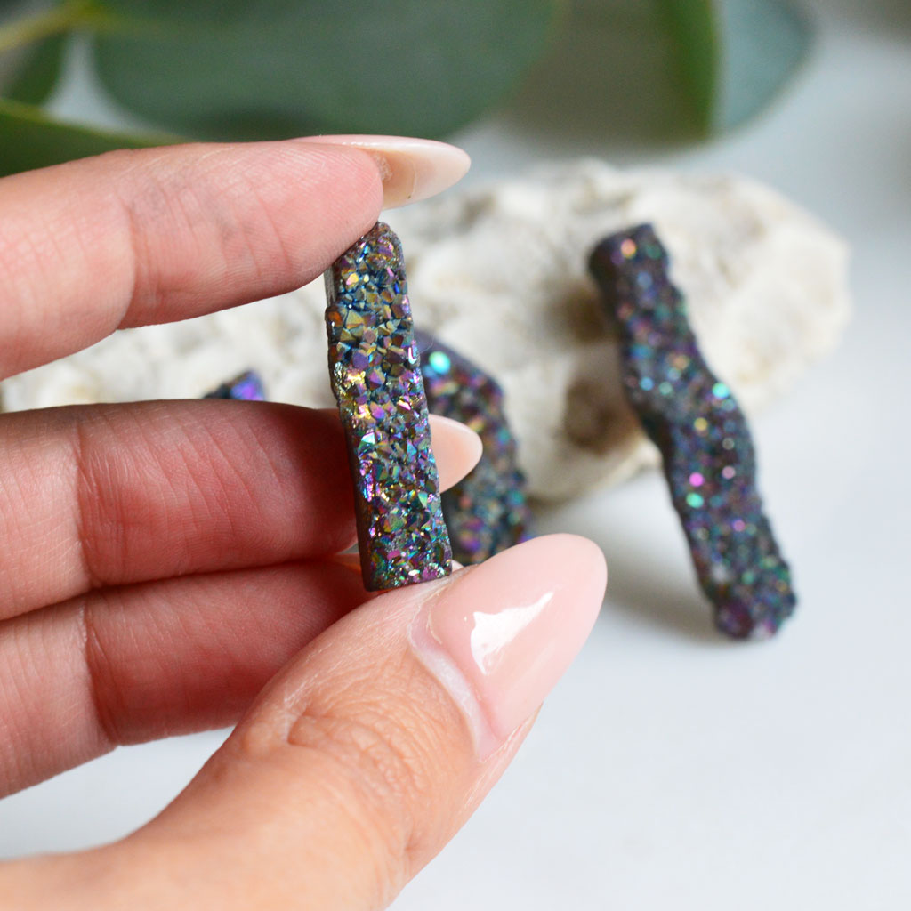 Regenbogen Achat Anhänger