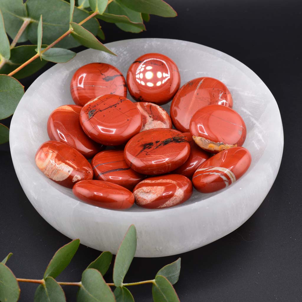 Roter Jaspis Scheiben