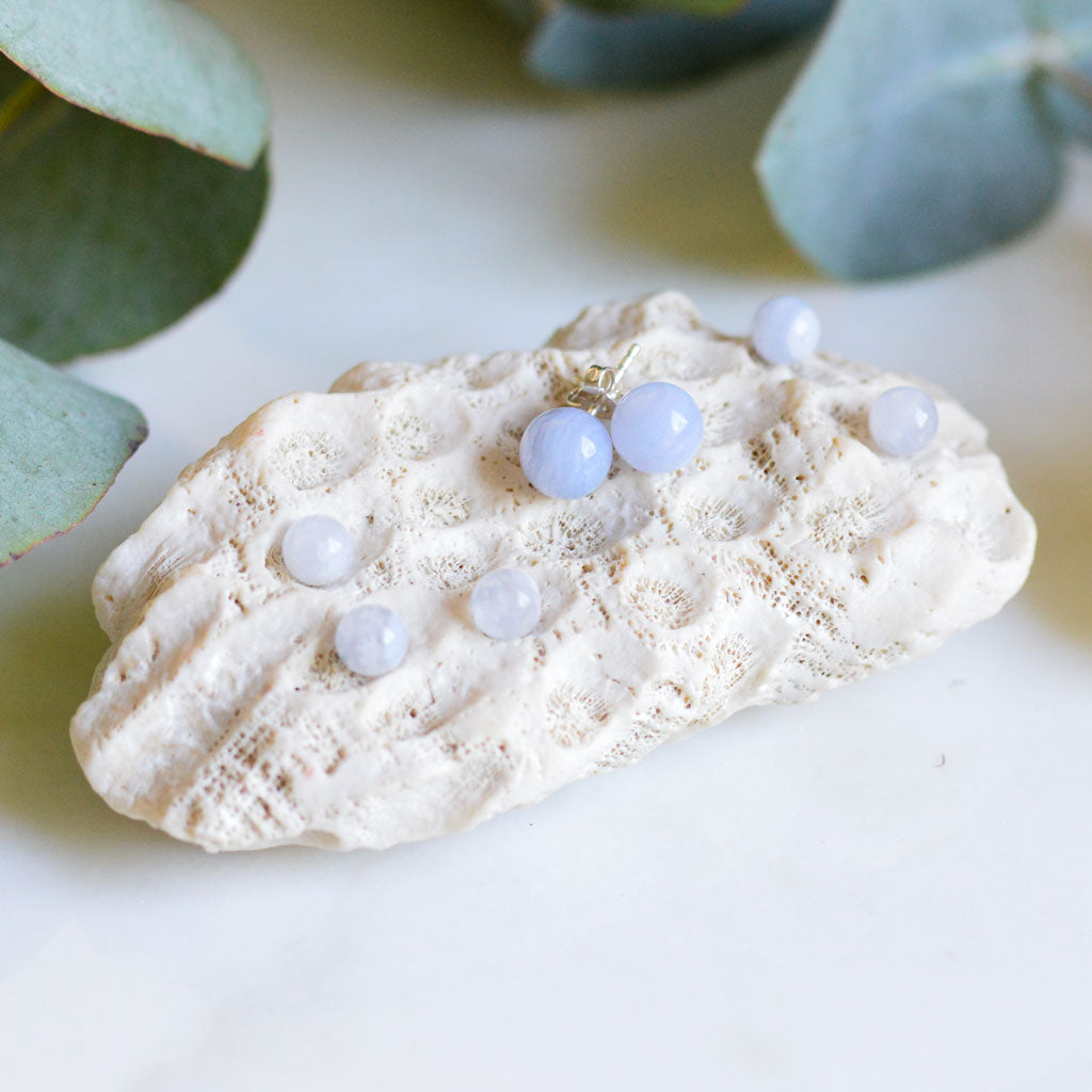 Chalcedon Ohrstecker