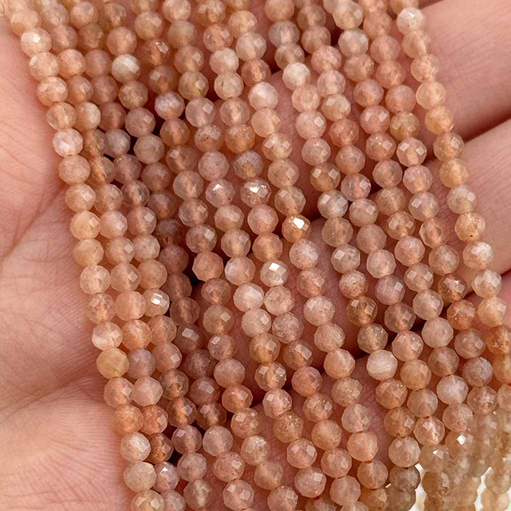 Mondstein Halskette rosa