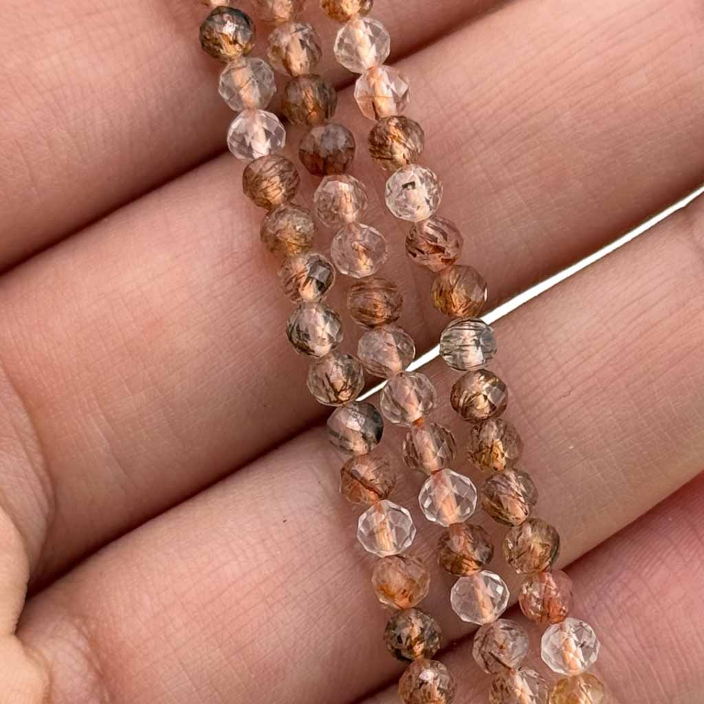 Roter Rutilquarz Halskette