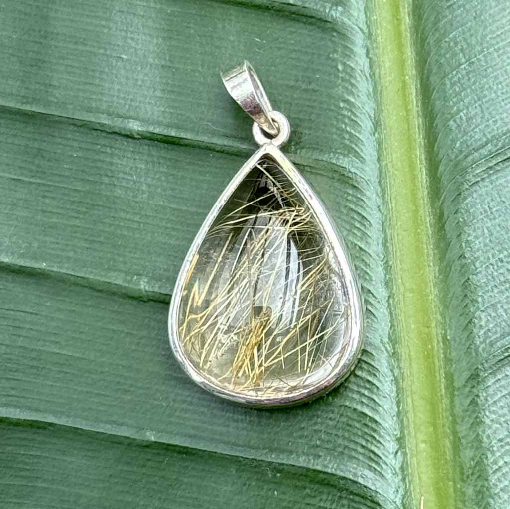 Goldener Rutilquarz Anhänger