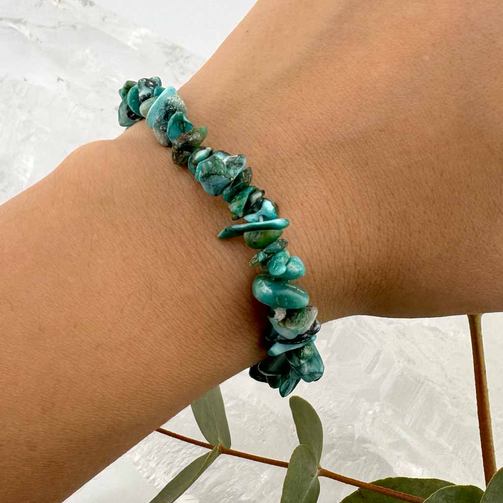 Chrysocoll Splitter Armband rtw