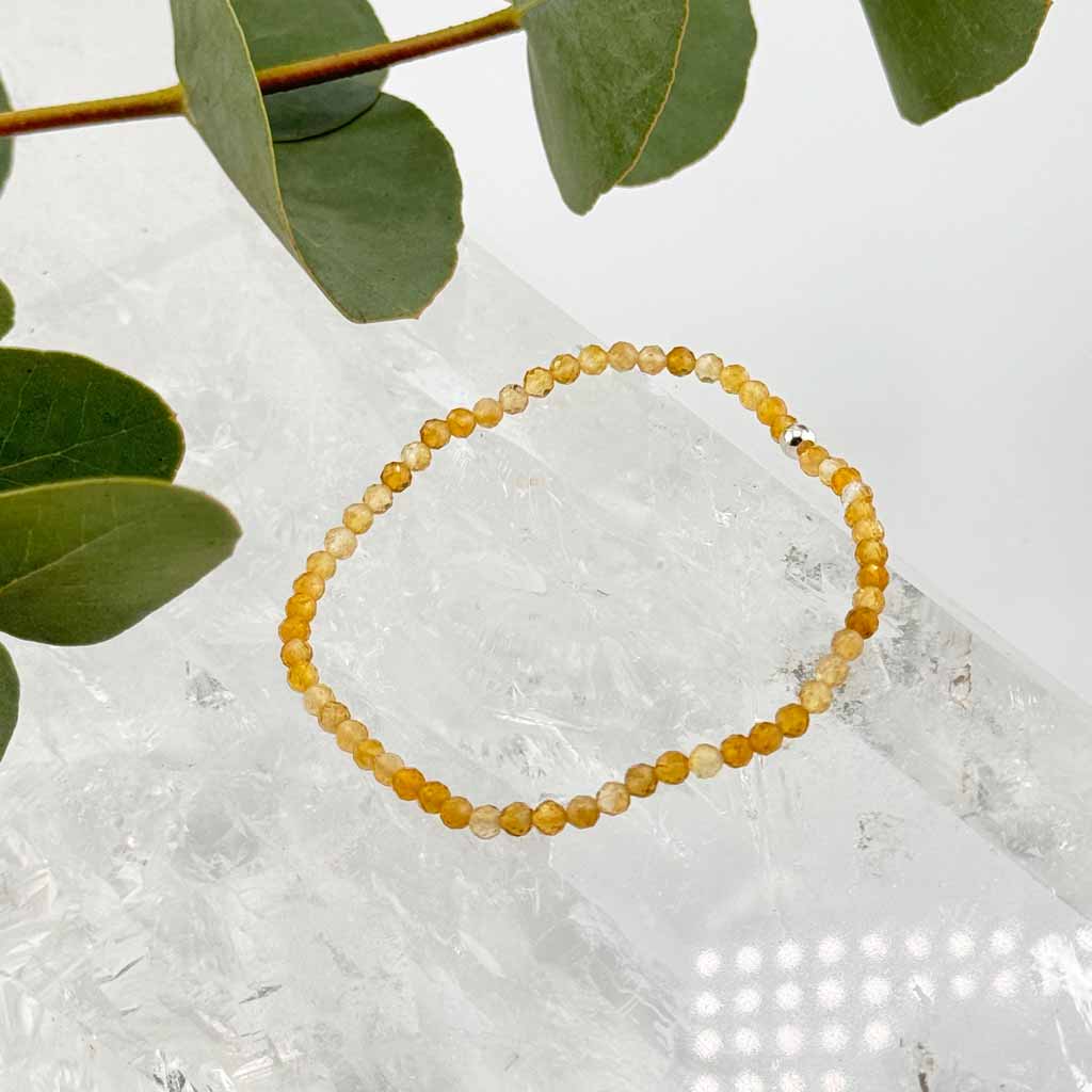 Citrin Armband facettiert rtw