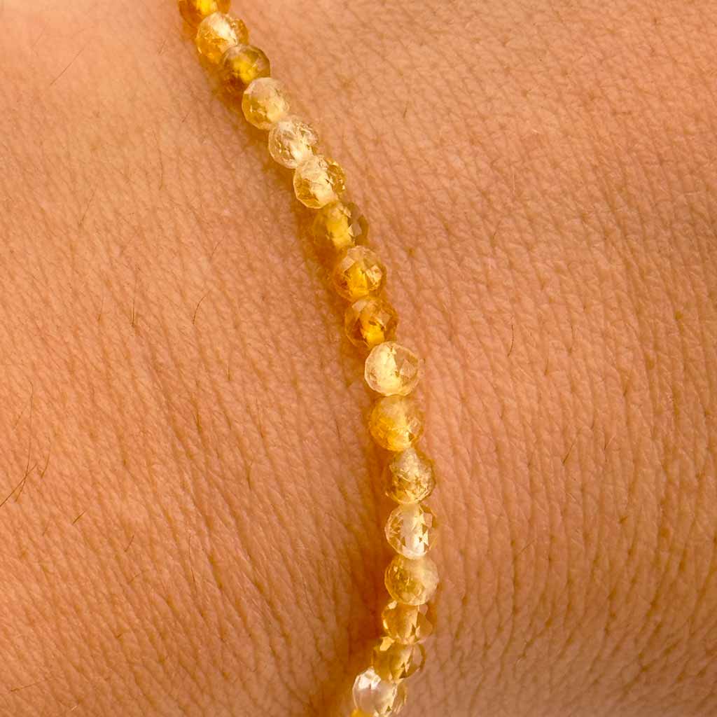 Citrin Armband facettiert rtw