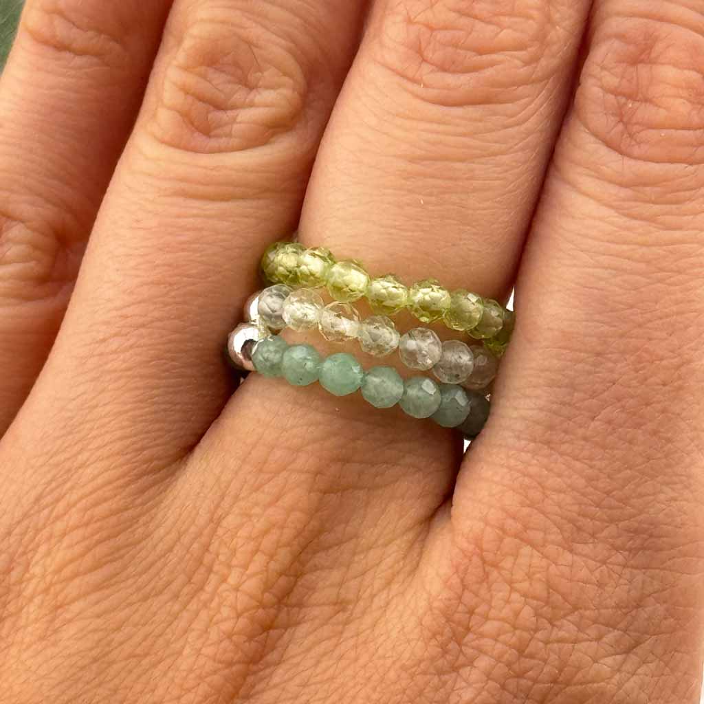 Peridot Ring facettiert