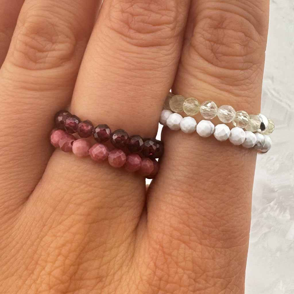 Phrenit Ring facettiert