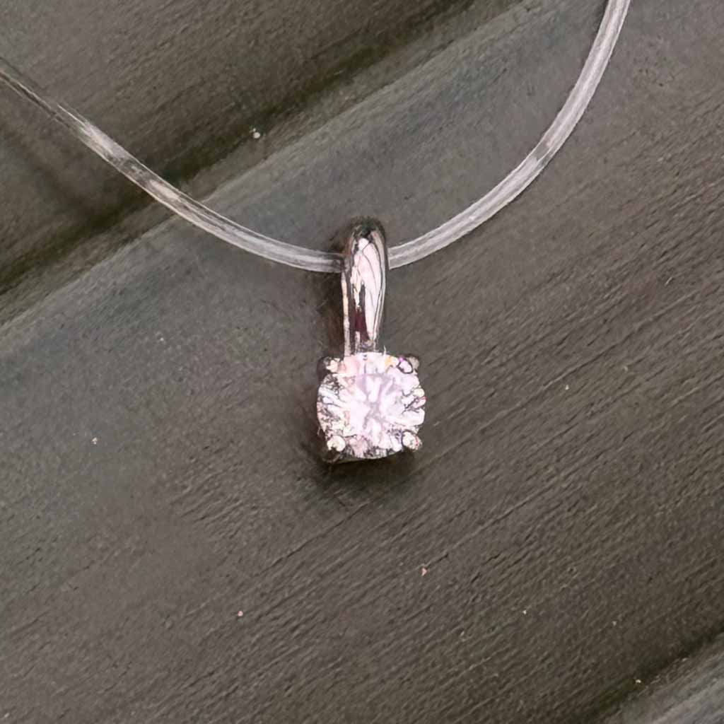 Diamant Solitär 585 Gold Anhänger