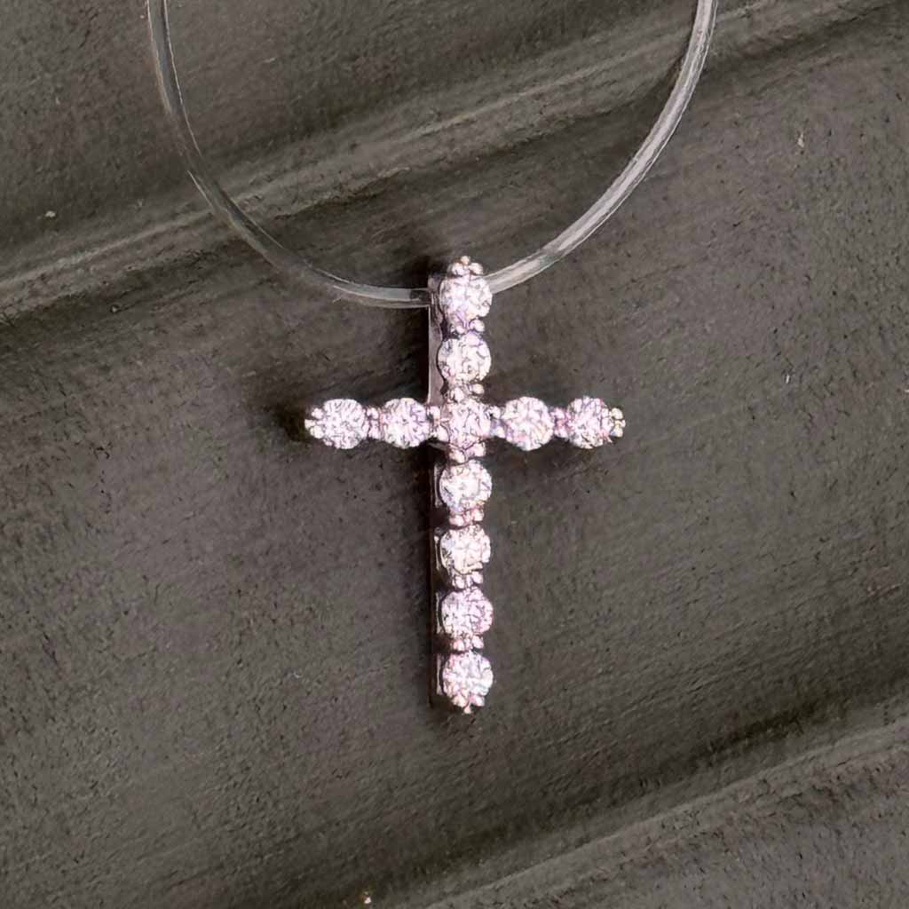 Diamant Kreuz 585 Gold Anhänger