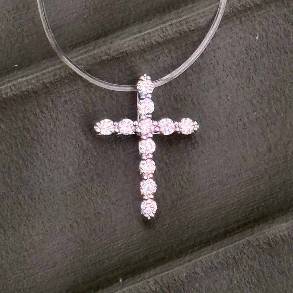 Diamant Kreuz 585 Gold Anhänger