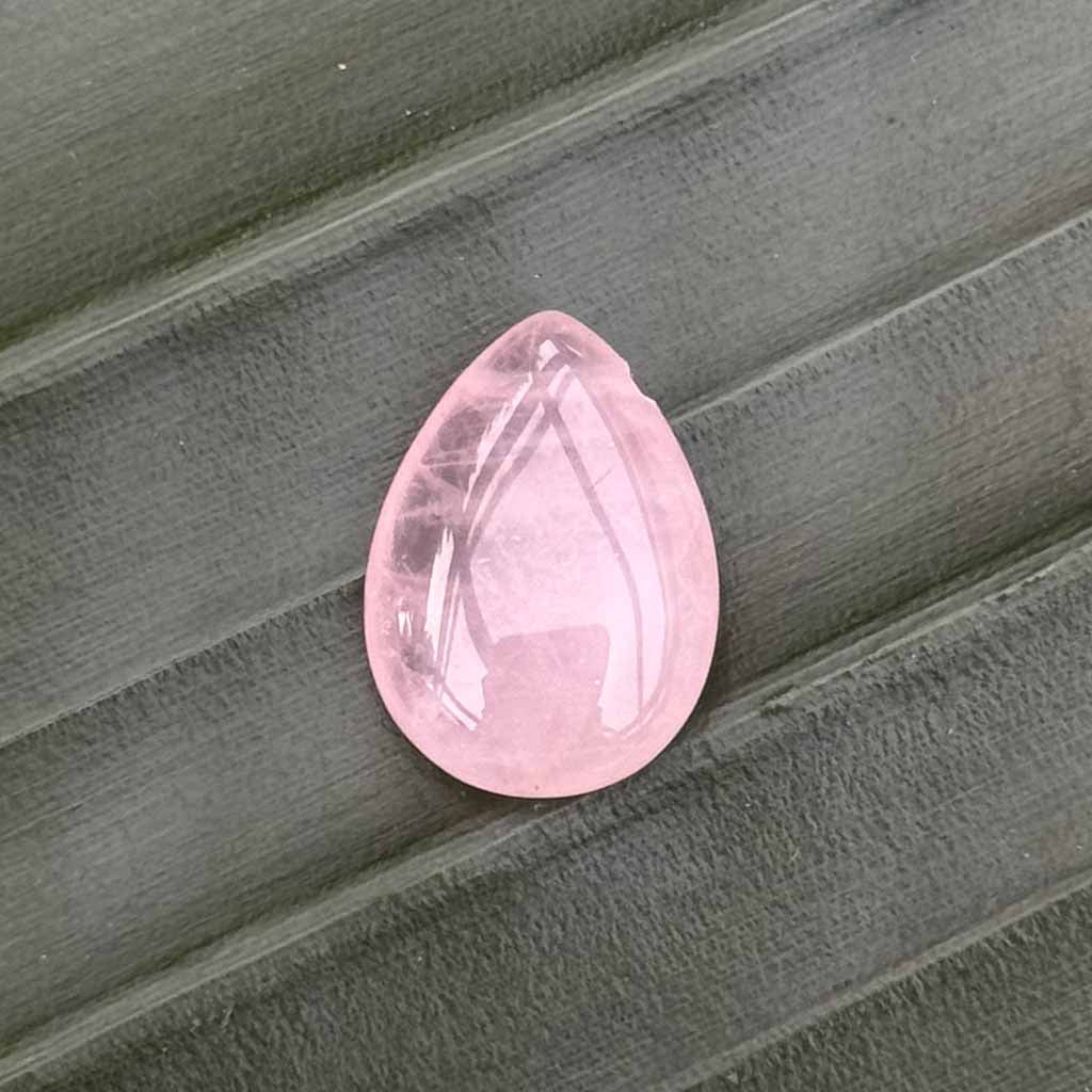 Rosenquarz Tropfen Anhänger