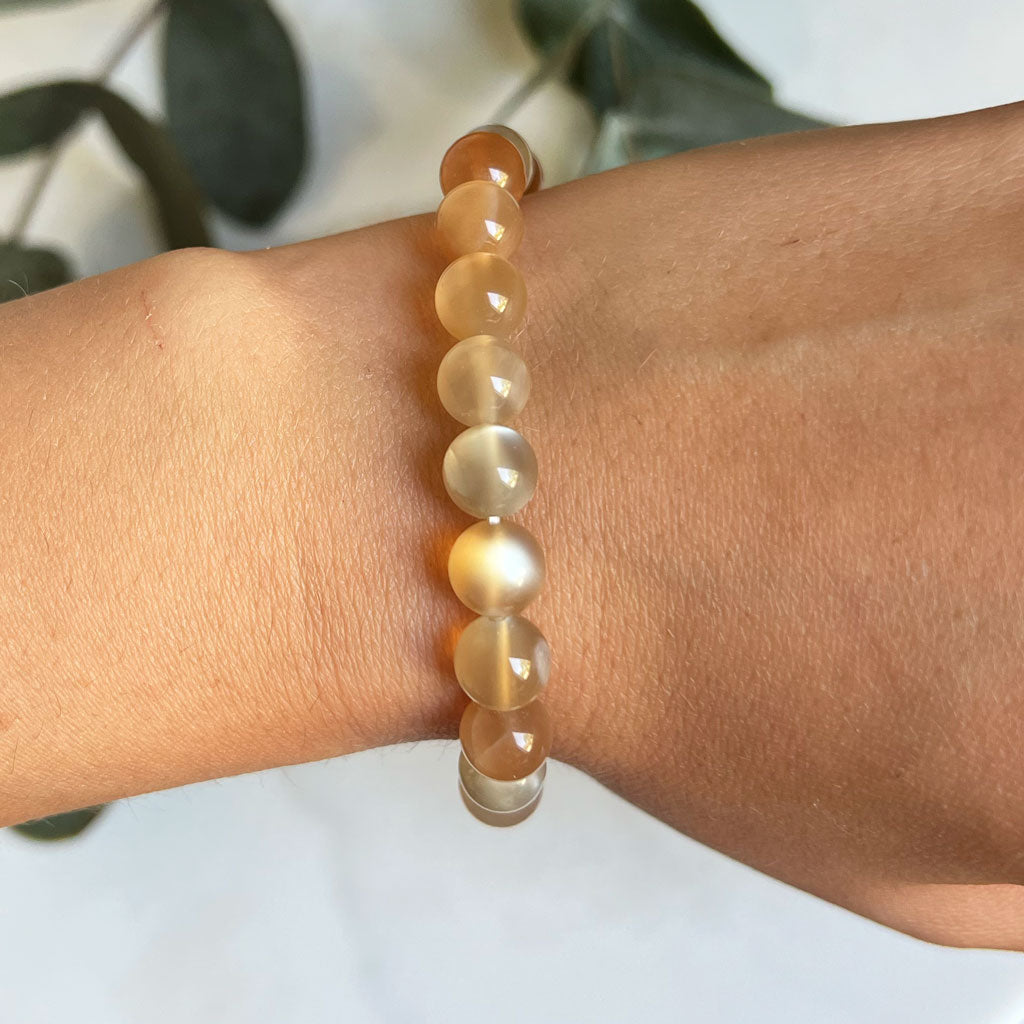 Roter Mondstein Armband