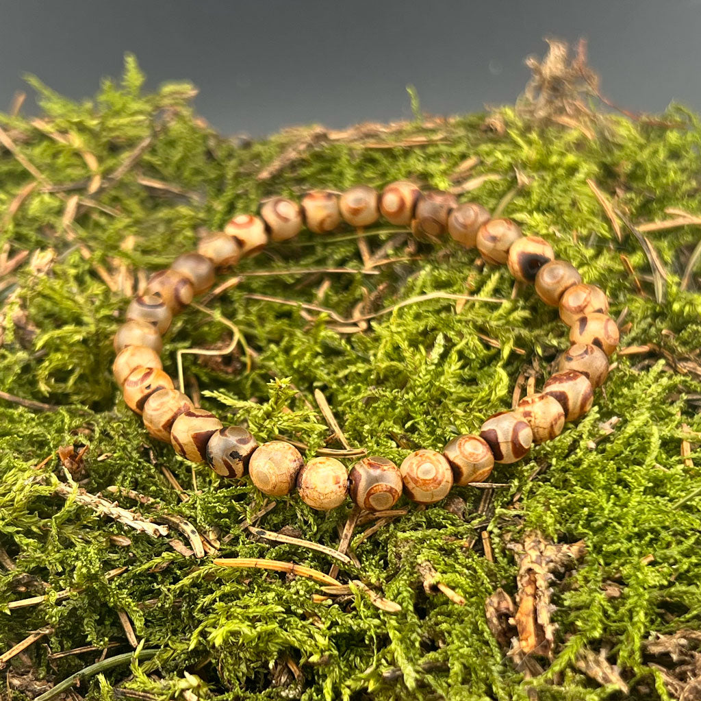 Tibet Achat Armband plane