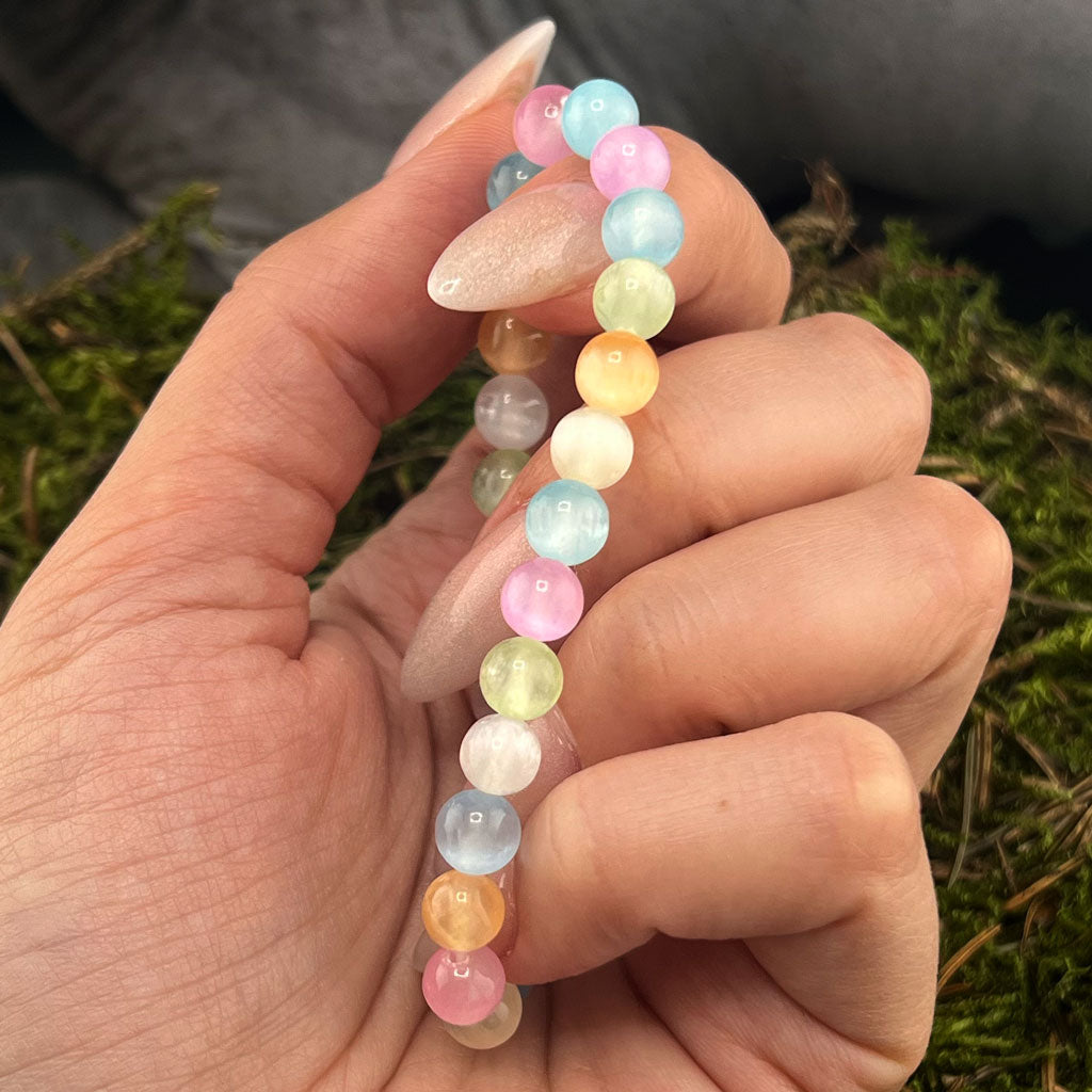 Rainbow Selenit Armband