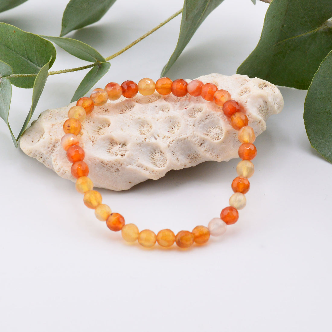 Carneol facettiert Armband rtw