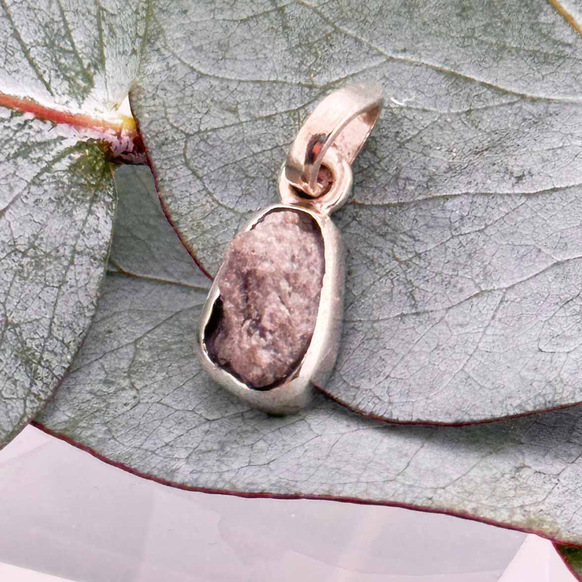 Echter Rohdiamant in Silber