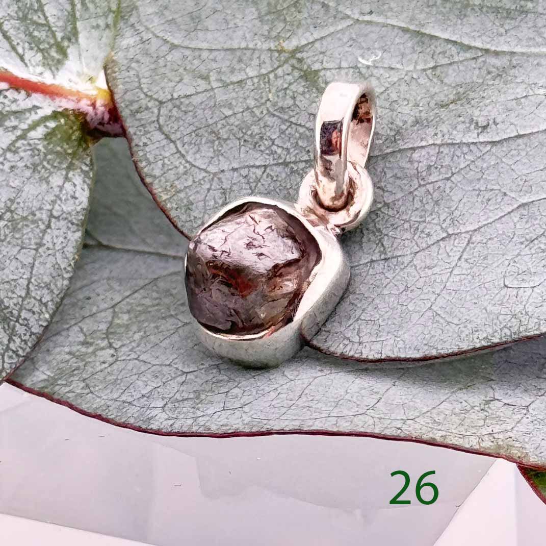 Echter Rohdiamant in Silber