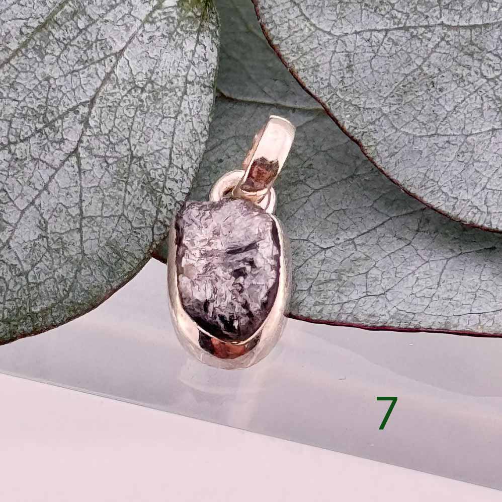 Echter Rohdiamant in Silber