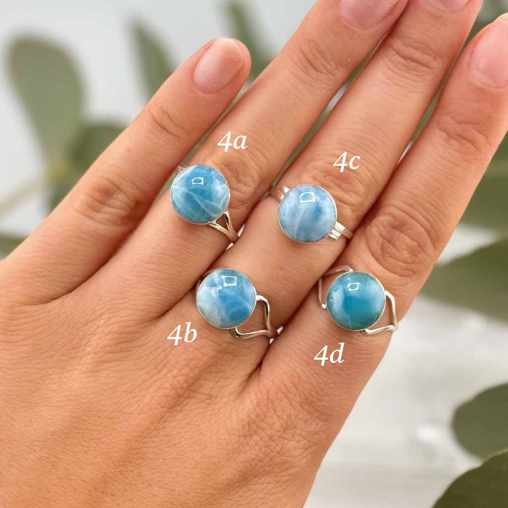 Larimar Ringe beste Qualität