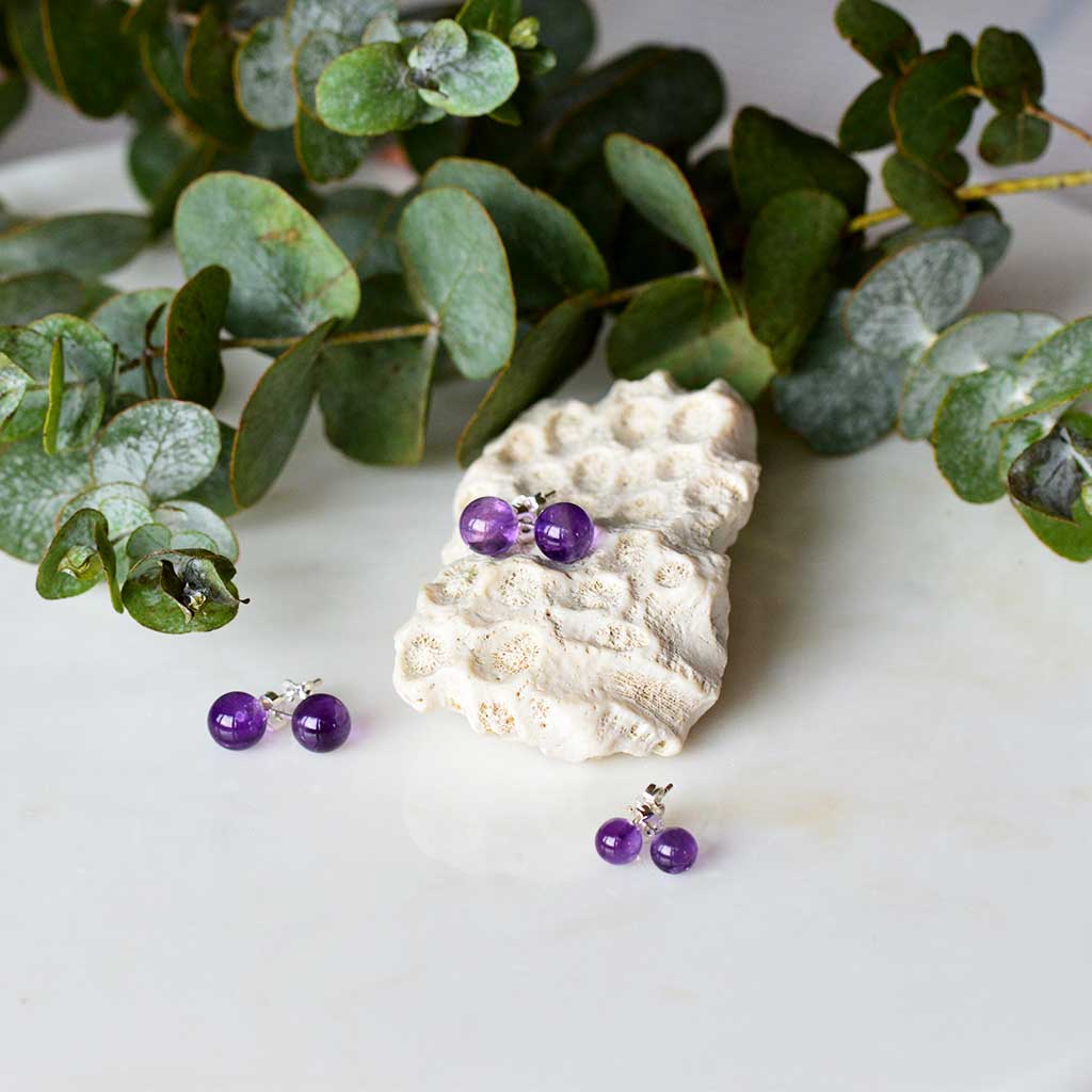 Amethyst Ohrstecker