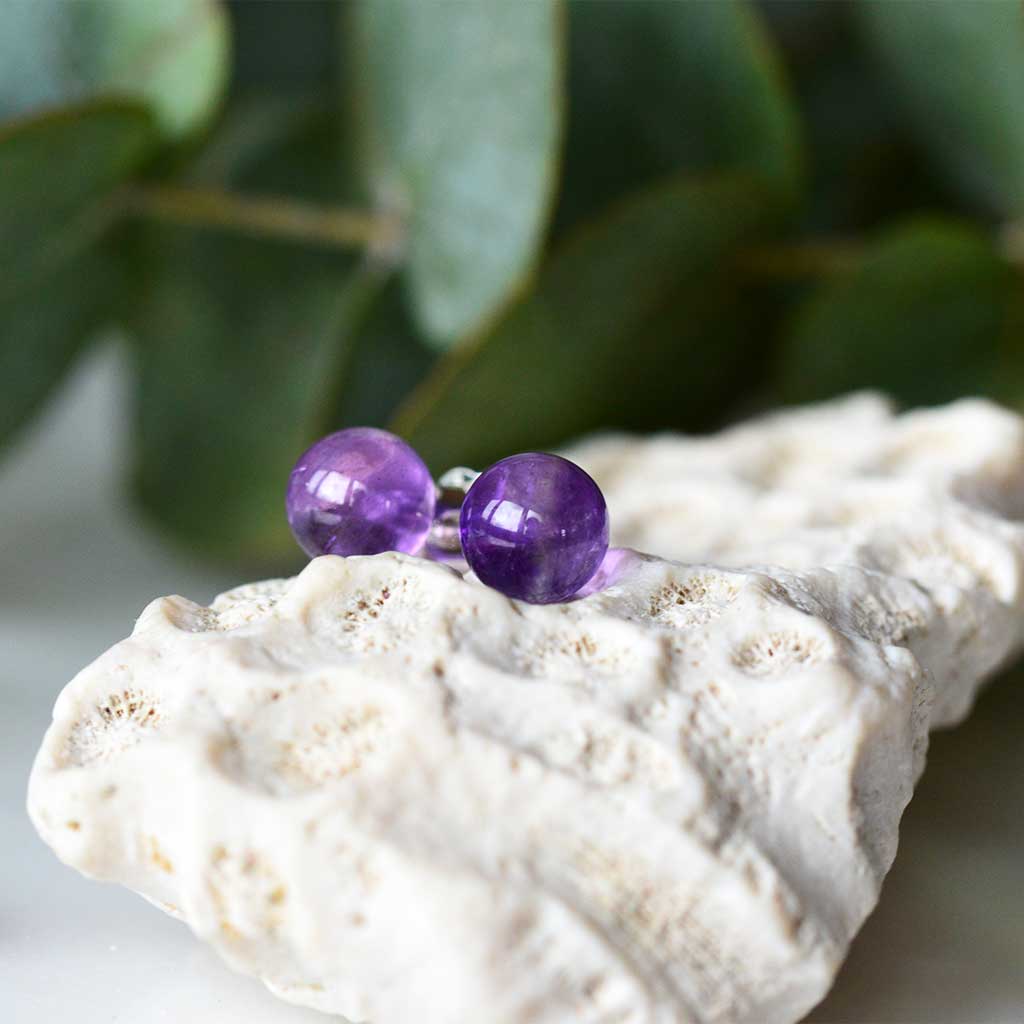 Amethyst Ohrstecker