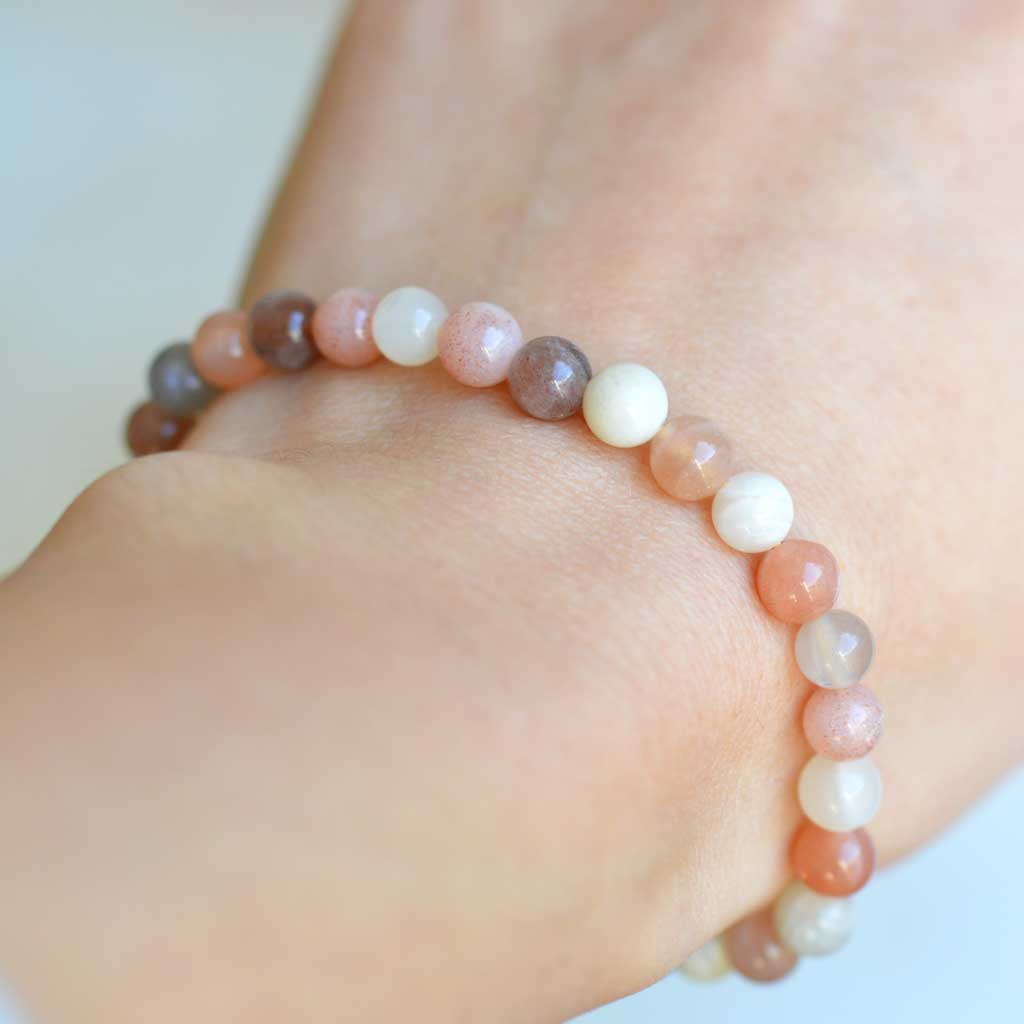 Buntes Mondstein Armband rtw