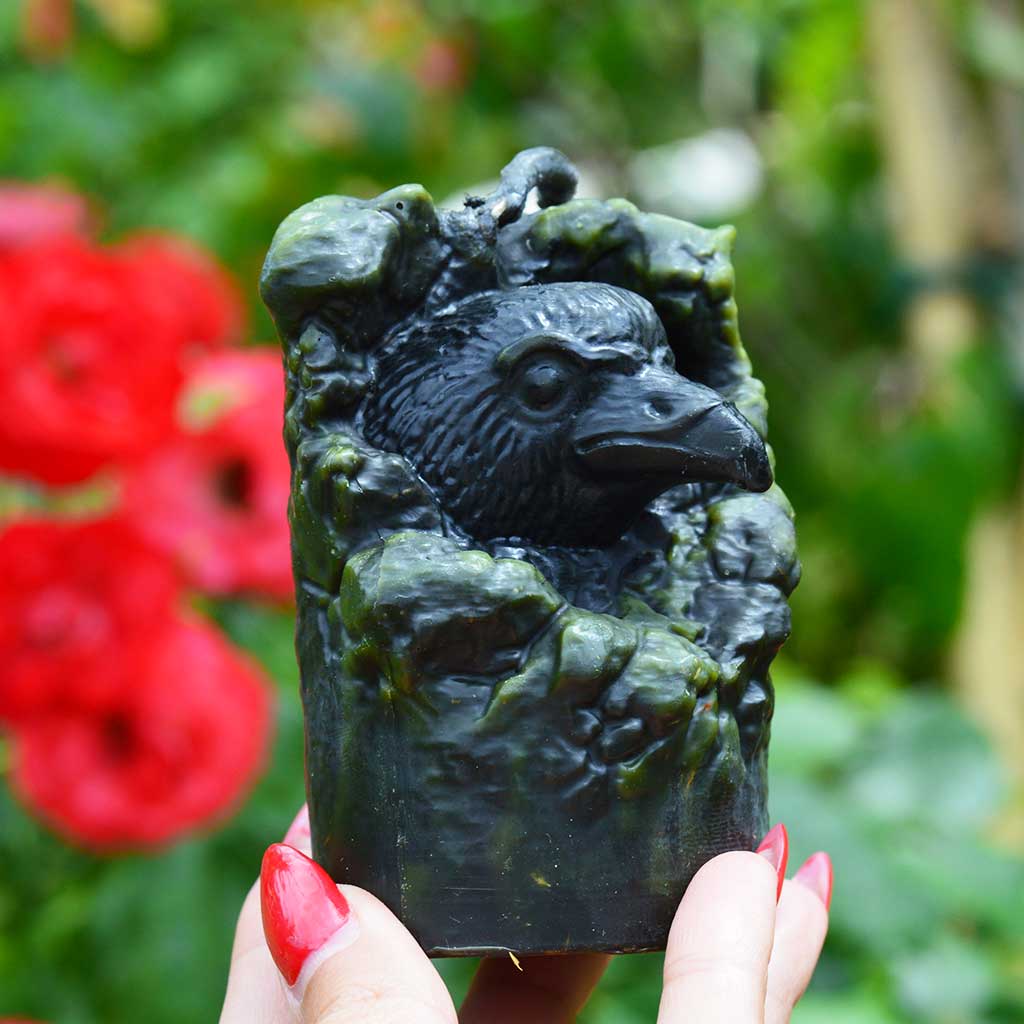 Schwarzer Rabe -Reinigung Kerze