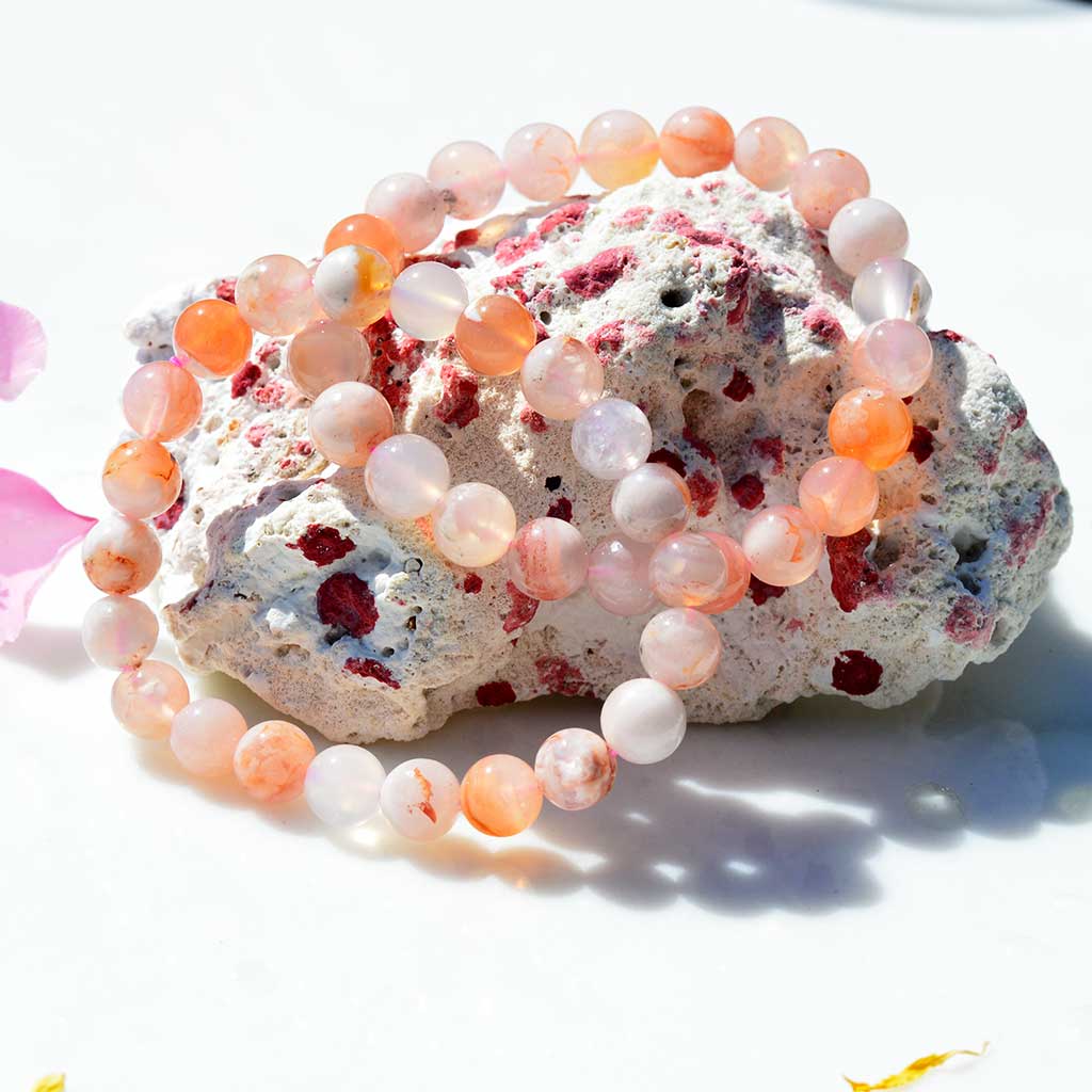 Kirschblüten Achat Armband