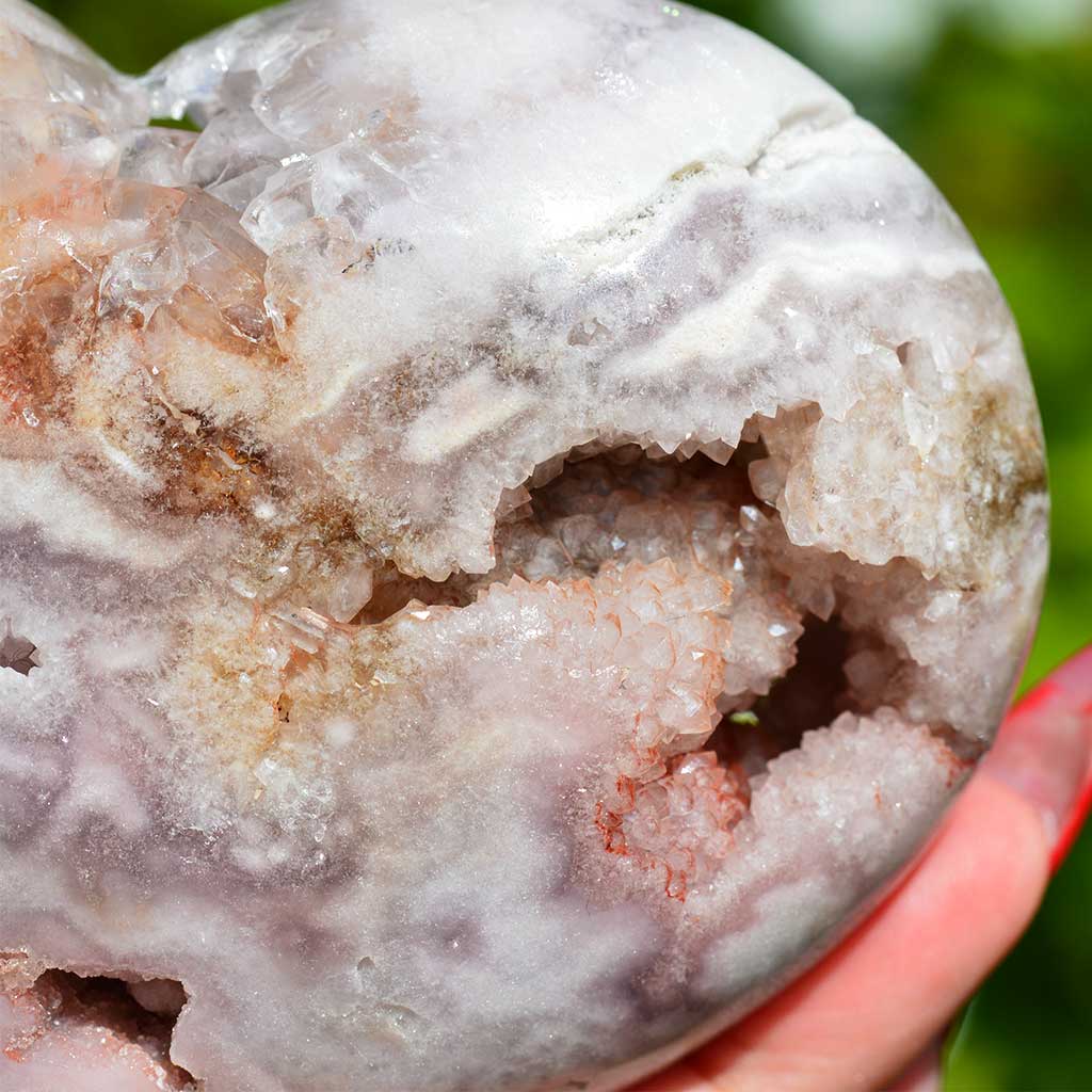 Großes Pink Amethyst Herz