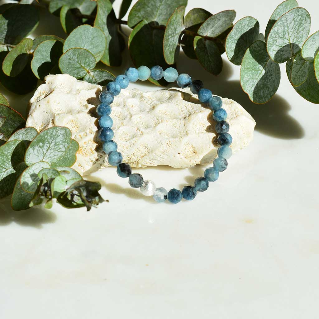 Aquamarin Armband facettiert