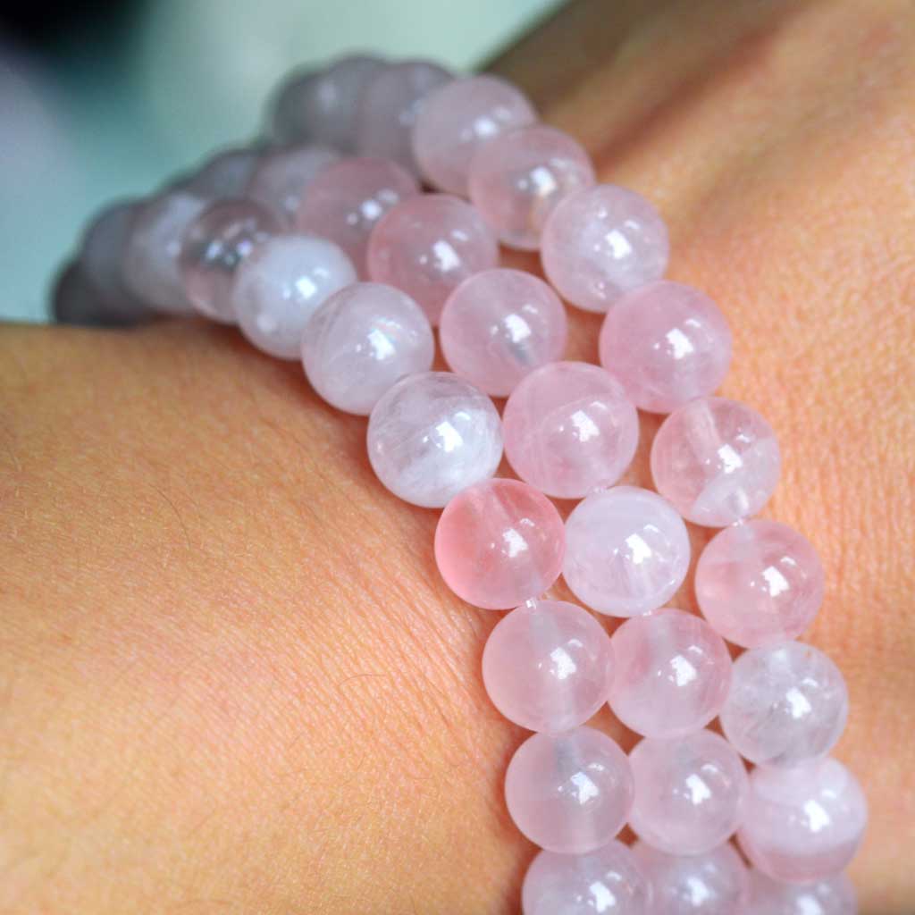 Madagaskar Rosenquarz Armband