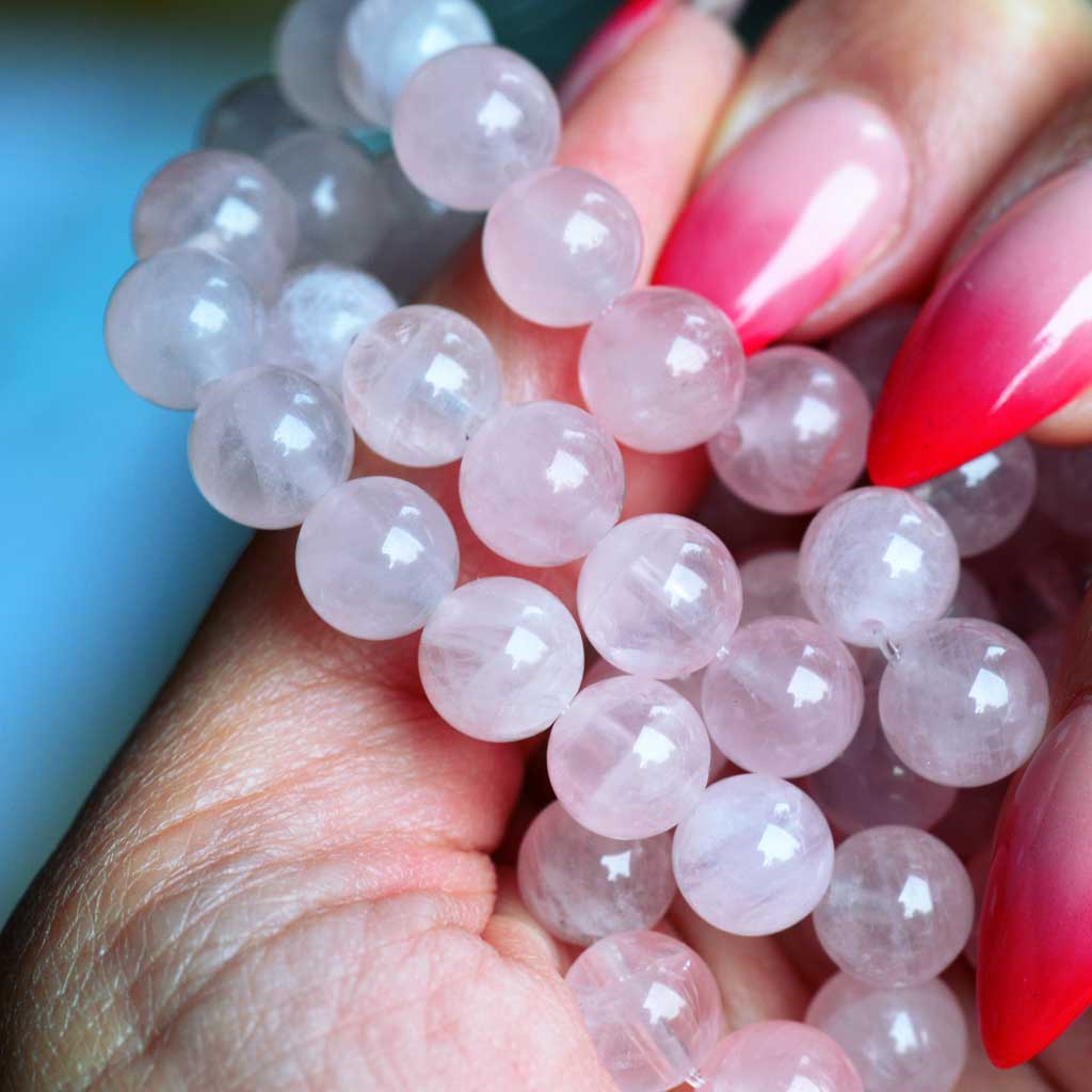 Madagaskar Rosenquarz Armband