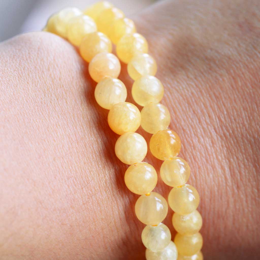 Orangencalcit Armband rtw