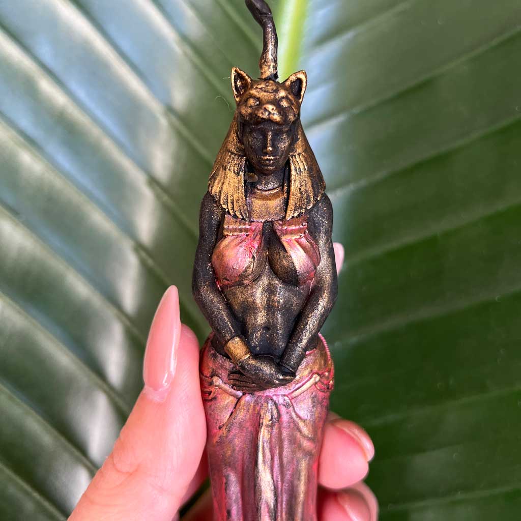 Bastet- Göttin der Fruchtbarkeit Kerze