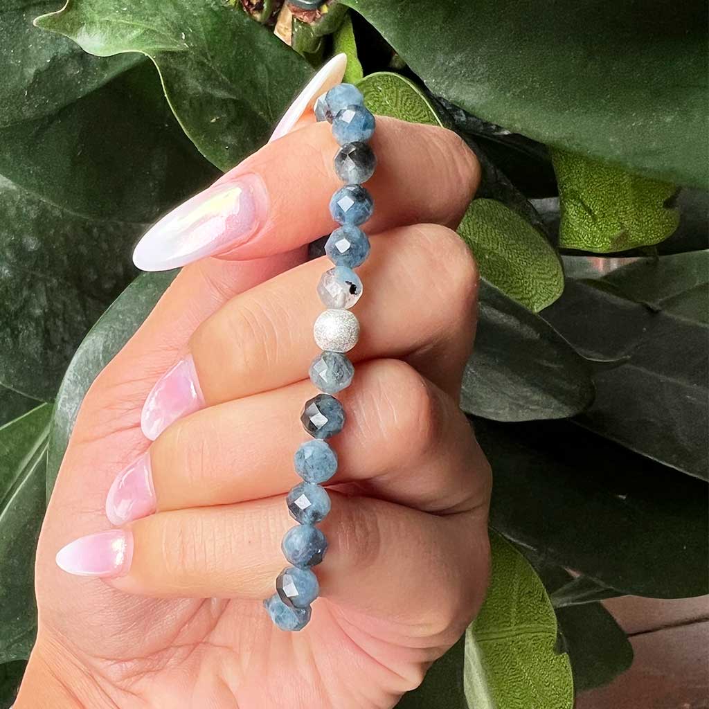 Aquamarin Armband facettiert